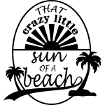 Ambiance - sticker sticker that crazy little sun of a beach