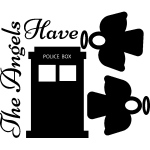 Ambiance - sticker sticker the angels have police box