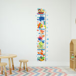 Ambiance - sticker sticker toise bateau et animaux de la mer