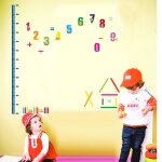 Ambiance - sticker sticker toise chiffres et crayons