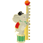Ambiance - sticker sticker toise �l�phant de cirque