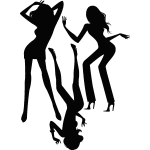 Ambiance - sticker sticker trois danseuses