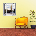 Ambiance - sticker sticker trompe l'oeil big ben
