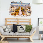 Ambiance - sticker sticker trompe l'oeil les champs - elys�es en automne