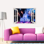 Ambiance - sticker sticker trompe l'oeil le ch�teau f�erique