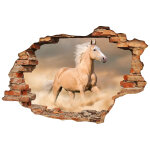 Ambiance - sticker sticker trompe l'oeil le cheval dans le dessert