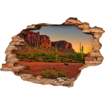 Ambiance - sticker sticker trompe l'oeil d�sert du nevada