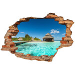 Ambiance - sticker sticker trompe l'oeil �le paradisiaque