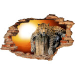 Ambiance - sticker sticker trompe l'oeil l�opard