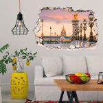 Ambiance - sticker sticker trompe l'oeil le pont alexandre iii sur la seine � paris