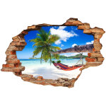 Ambiance - sticker sticker trompe l'oeil repos paradisiaque