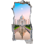 Ambiance - sticker sticker trompe l'oeil vue sur le taj mahal