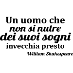 Ambiance - sticker sticker un uomo e suoi sogni ? william shakespeare
