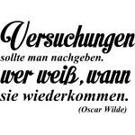 Ambiance - sticker sticker versuchungen sollte man nachgeben - oscar wilde