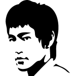 Ambiance - sticker sticker visage bruce lee