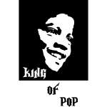 Ambiance - sticker sticker visage du king of pop