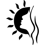 Ambiance - sticker sticker visage au soleil
