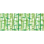Ambiance - sticker sticker vitre d�poli privatif - vitrophanie 100x40cm - bambous verts