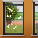 Ambiance - sticker stickers vitrostatiques libellules