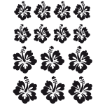 Ambiance - sticker sticker voiture fleurs hibiscus