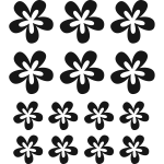 Ambiance - sticker sticker voiture jolie lots de fleurs