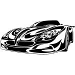 Ambiance - sticker sticker voiture de luxe