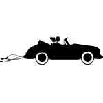 Ambiance - sticker sticker voiture de mari�s