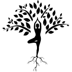 Ambiance - sticker sticker yoga arbre et silhouette zen