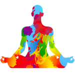 Ambiance - sticker sticker yoga pop art