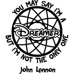 Ambiance - sticker sticker you may say i'm a dreamer - john lennon