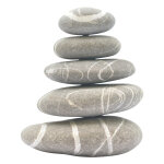 Ambiance - sticker sticker zen galets gris tour Ambiance - sticker sticker zen galets gris tour