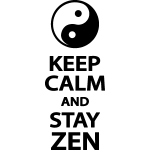 Ambiance - sticker sticker zen gardez votre calme et rester zen