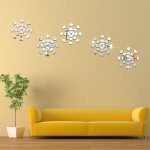 Nc pack de 100 stickers miroir en forme de c?ur