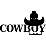 Nc sticker citation cowboy et son chapeau