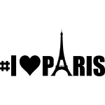 Nc sticker citation i love paris