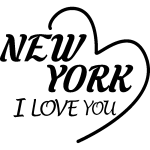 Nc sticker citation new york i love you