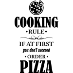 Nc sticker cuisine cooking rule if at first you don't succed order pizza