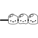 Nc sticker cuisine desing brochette