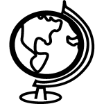 Nc sticker globe terrestre