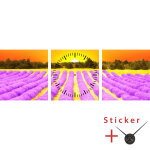 Nc sticker horloge vue du couch� de soleil