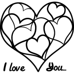 Nc sticker i love you. . . c?ur design