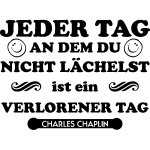 Nc sticker jeder tag an dem. . . - charles chaplin