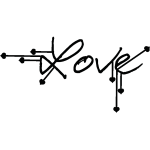 Nc sticker love avec fl�ches