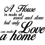 Nc sticker love a home