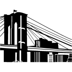 Nc sticker new york pont de brooklyn