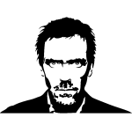 Nc sticker portait dr house