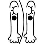 Nc sticker porte petit monstre souriant Nc sticker porte petit monstre souriant