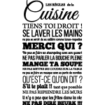Nc sticker les r�gles de la cuisine design