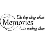 Nc sticker the best thing about memories is making them