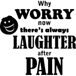 Nc sticker there's always laughter after pain